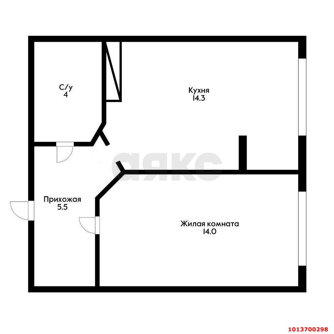 Фото №15: 1-комнатная квартира 37 м² - Яблоновский, ул. Тургеневское Шоссе, 1Гк3