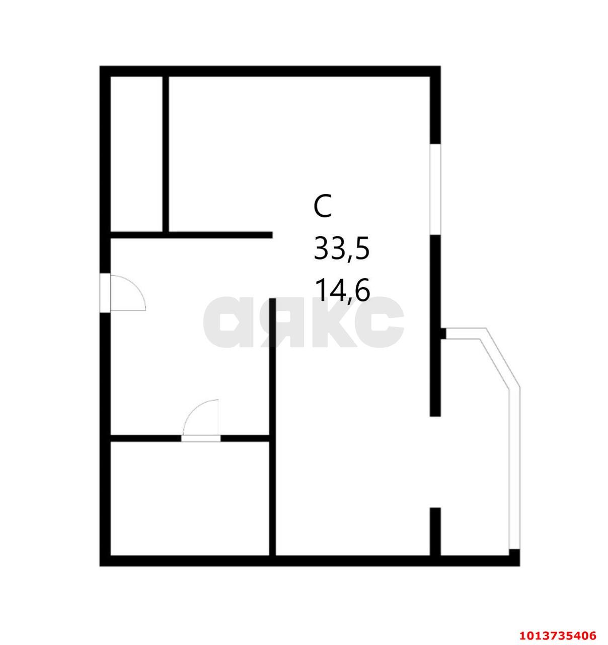 Фото №9: Студия 33 м² - Краснодар, Завод Измерительных Приборов, ул. Зиповская, 5/3