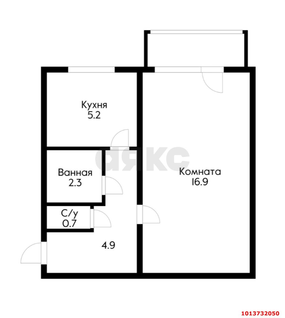 Фото №10: 1-комнатная квартира 30 м² - Краснодар, Отделение № 1 совхоза Солнечный, ул. Совхозная, 19