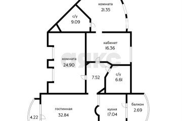 Фото №4: 3-комнатная квартира 153 м² - Краснодар, мкр. Западный внутригородской округ, ул. имени Дзержинского, 12/1