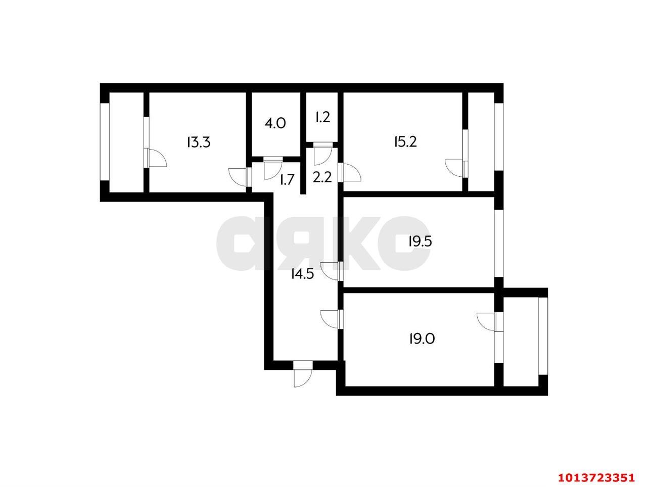 Фото №8: 3-комнатная квартира 102 м² - Краснодар, жилой комплекс Димитрова, ул. Димитрова, 3/2