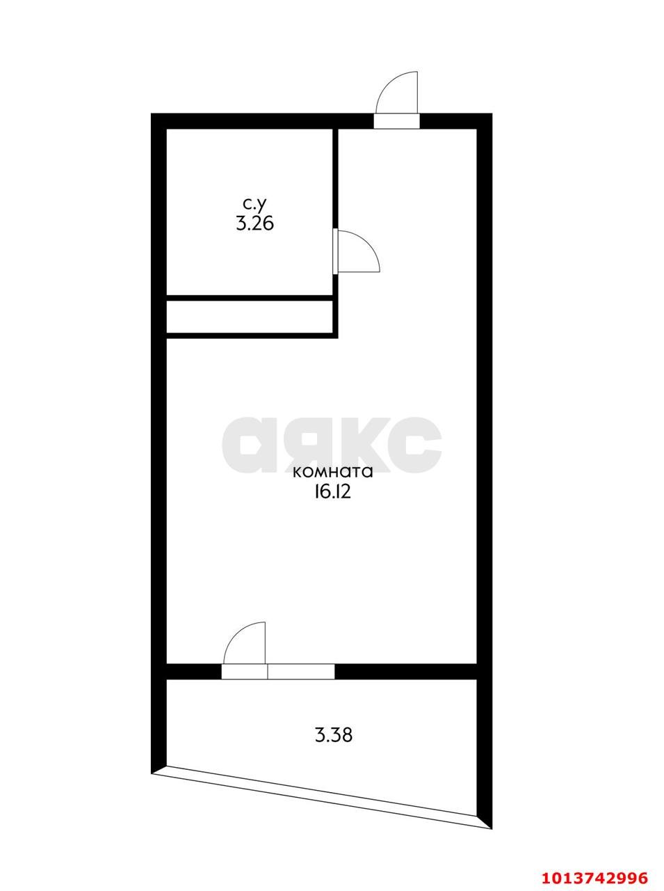 Фото №13: Студия 22 м² - Краснодар, жилой комплекс Гарантия, ул. Восточно-Кругликовская, 42/3к2