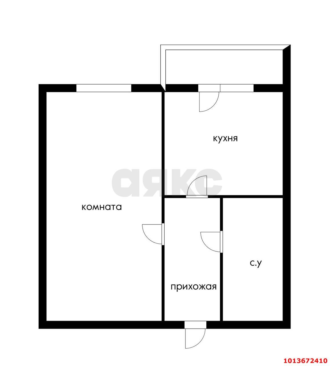 Фото №12: 1-комнатная квартира 37 м² - Краснодар, Молодёжный, 