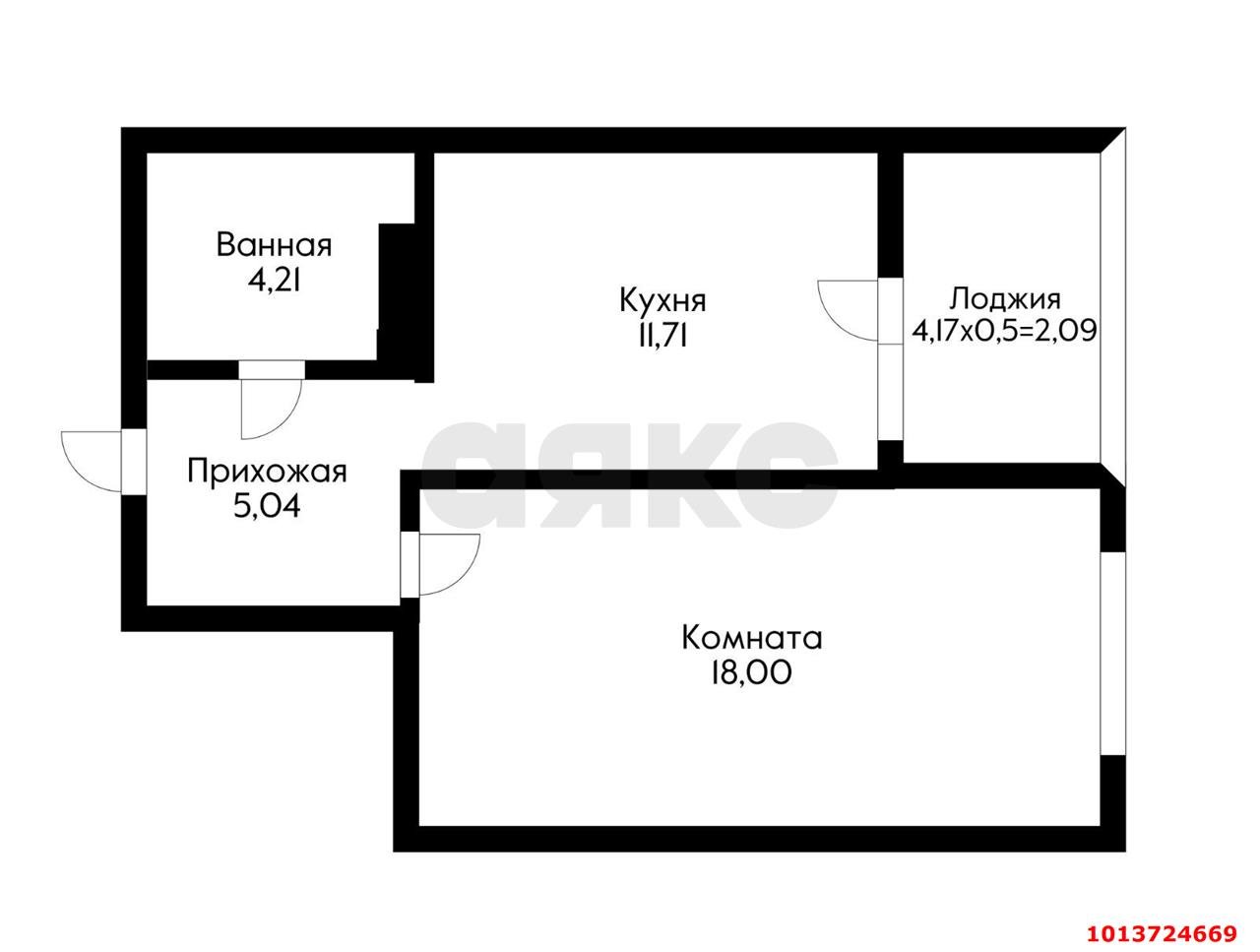 Фото №5: 1-комнатная квартира 43 м² - Краснодар, 4-й квартал, ул. Боспорская, 6