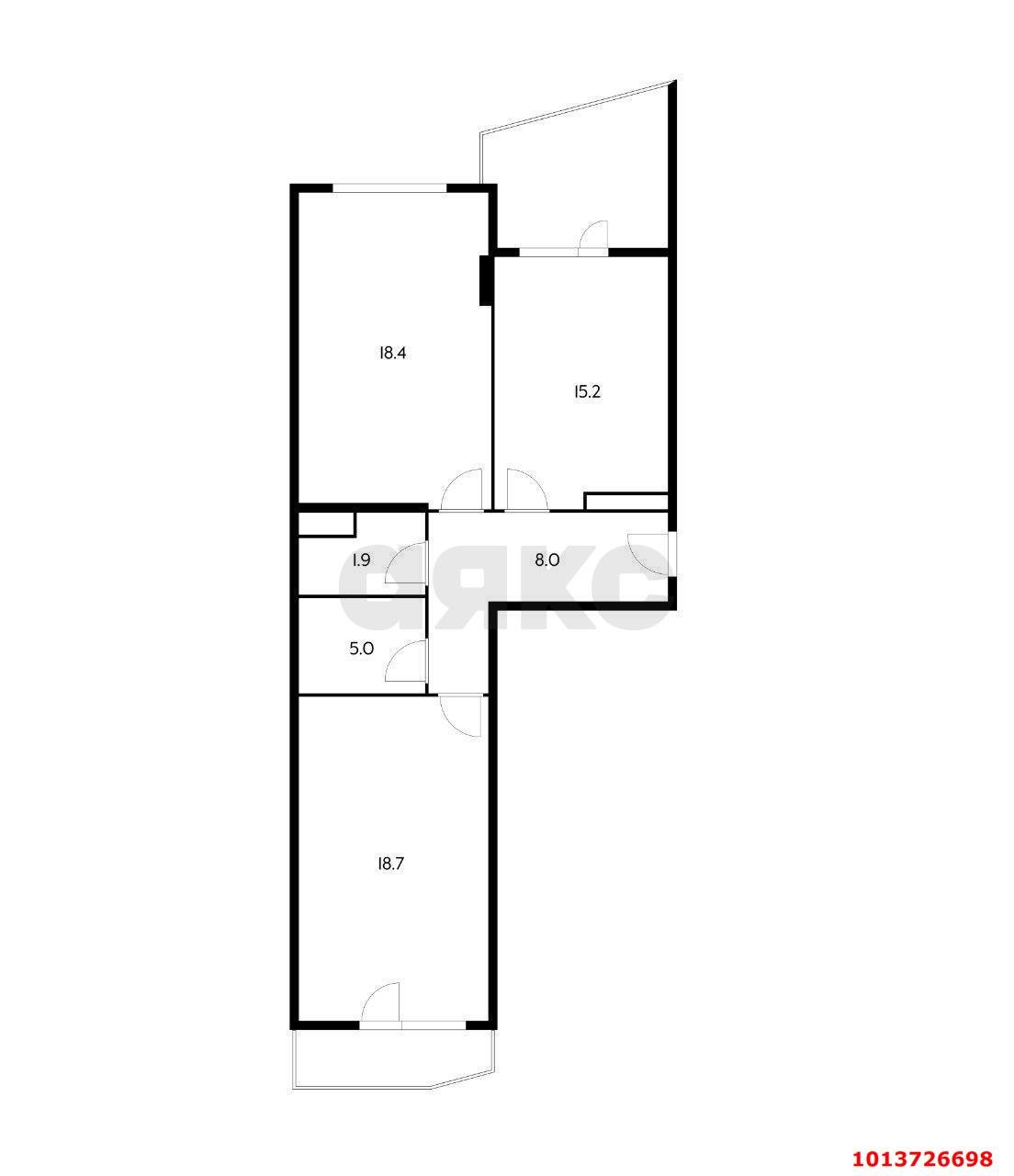 Фото №11: 2-комнатная квартира 67 м² - Краснодар, Догма Парк, ул. Марины Цветаевой, 3к1