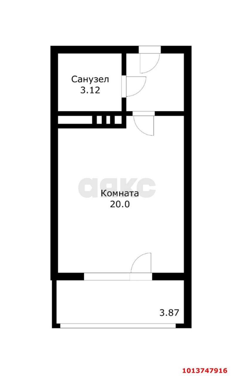 Фото №2: Студия 26 м² - Краснодар, Музыкальный, ул. имени Мусоргского М.П., 26к1