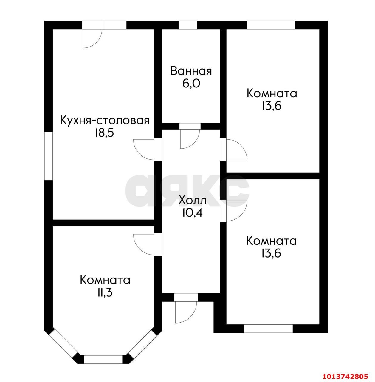 Фото №10: Дом 78 м² + 4.07 сот. - № 2 АО ЮГТЕКС, Прикубанский внутригородской округ, ул. Яблоневая, 364