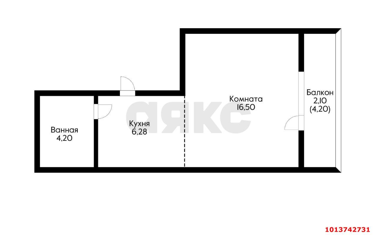 Фото №6: Студия 29 м² - Краснодар, жилой комплекс Зеленодар, 