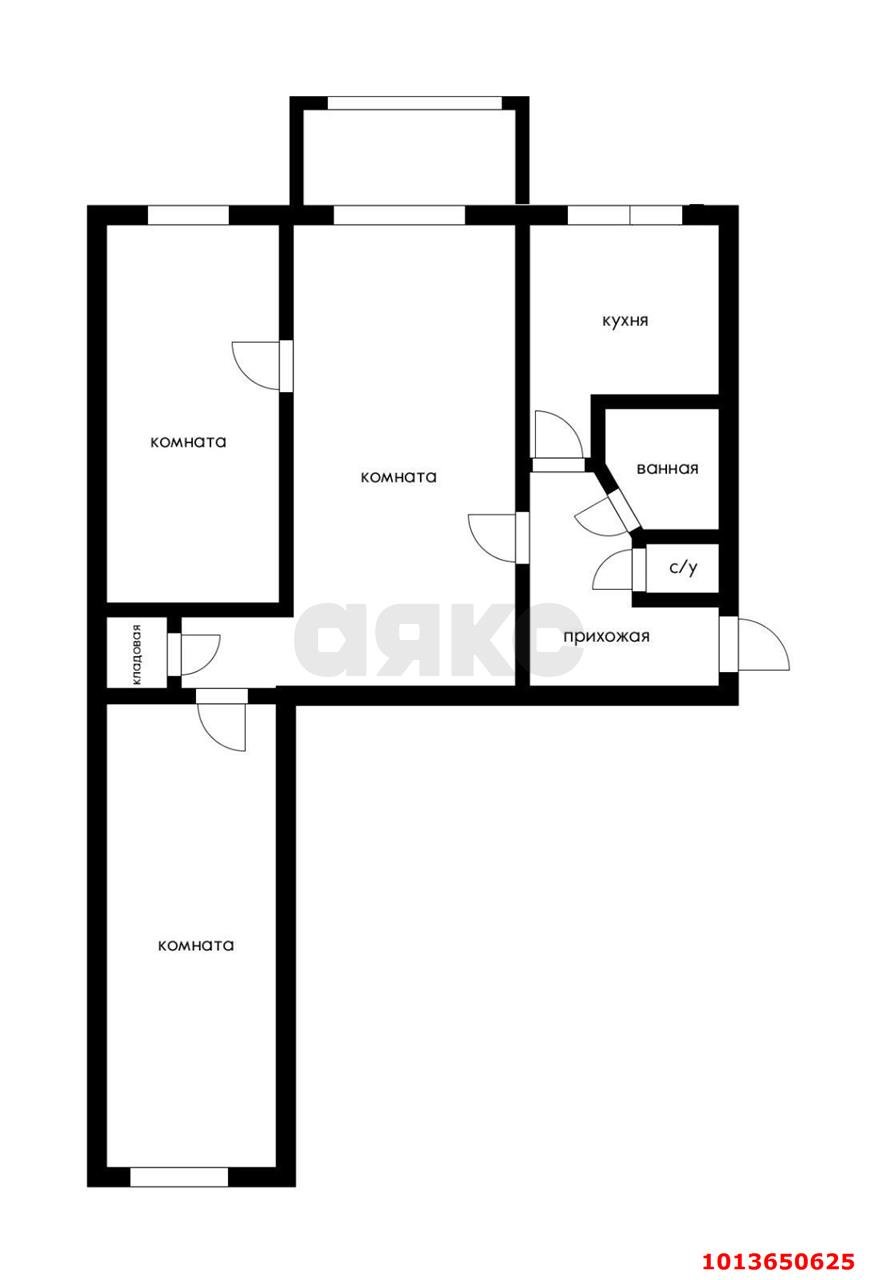 Фото №19: 3-комнатная квартира 62 м² - Краснодар, Черёмушки, ул. Стасова, 158