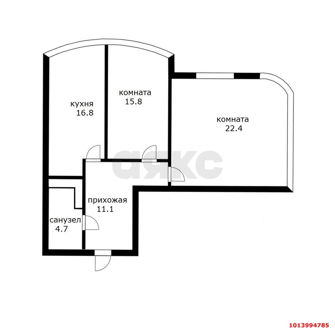 Фото №15: 2-комнатная квартира 70 м² - Краснодар, Западный внутригородской округ, ул. Кожевенная, 22