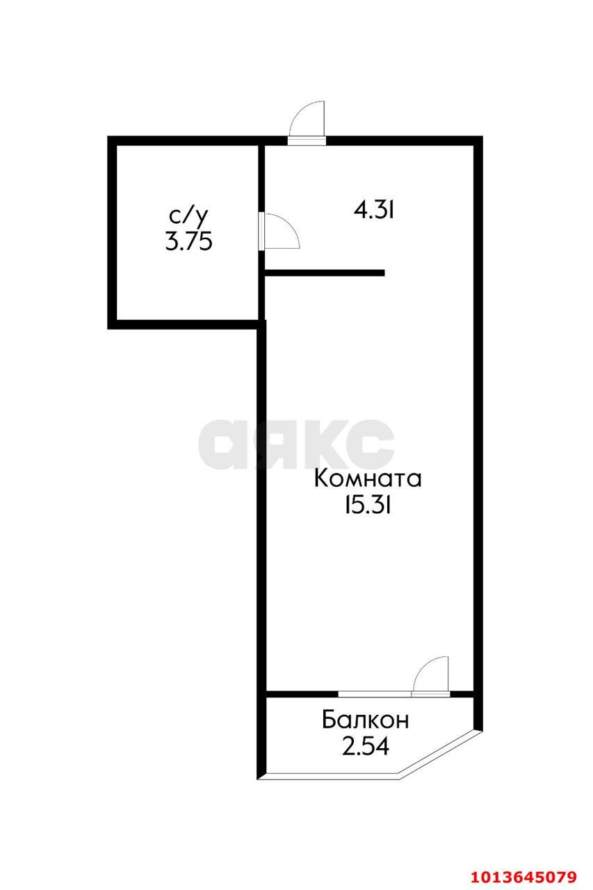 Фото №18: Студия 23 м² - Краснодар, жилой комплекс Видный, ул. Командорская, 3к1