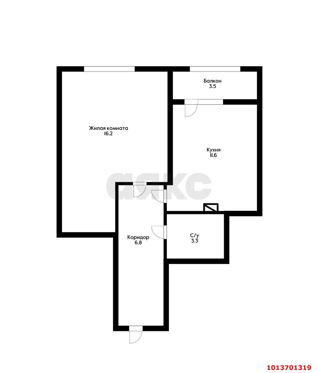 Фото №3: 1-комнатная квартира 41 м² - Краснодар, Пашковский, ул. Лавочкина, 23