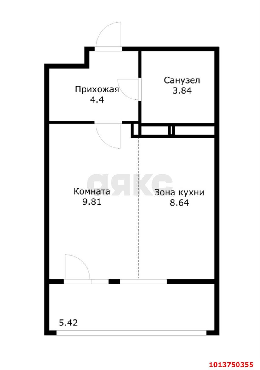 Фото №3: Студия 32 м² - Краснодар, жилой комплекс Нeo-квартал Красная Площадь, ул. Конгрессная, 19/3