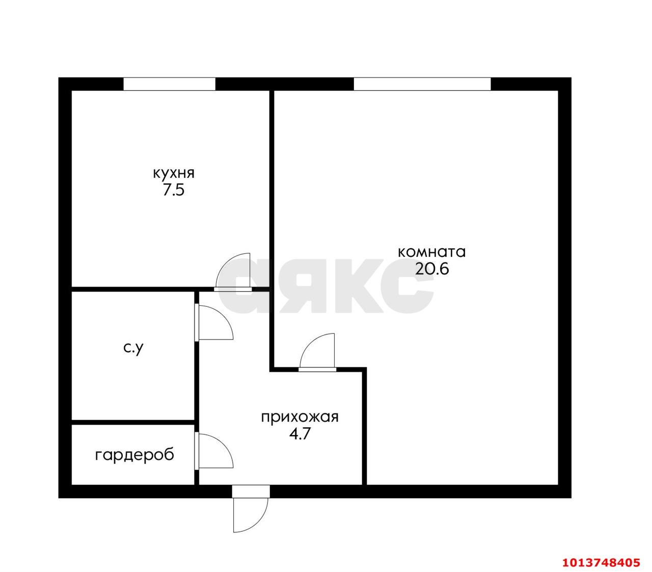 Фото №9: 1-комнатная квартира 37 м² - Краснодар, Черёмушки, ул. Стасова, 117