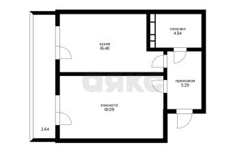 Фото №5: 1-комнатная квартира 44 м² - Краснодар, мкр. Камвольно-суконный Комбинат, ул. Магистральная, 11