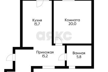 Фото №2: 2-комнатная квартира 55 м² - Энем, ул. Молодёжная, 40Б