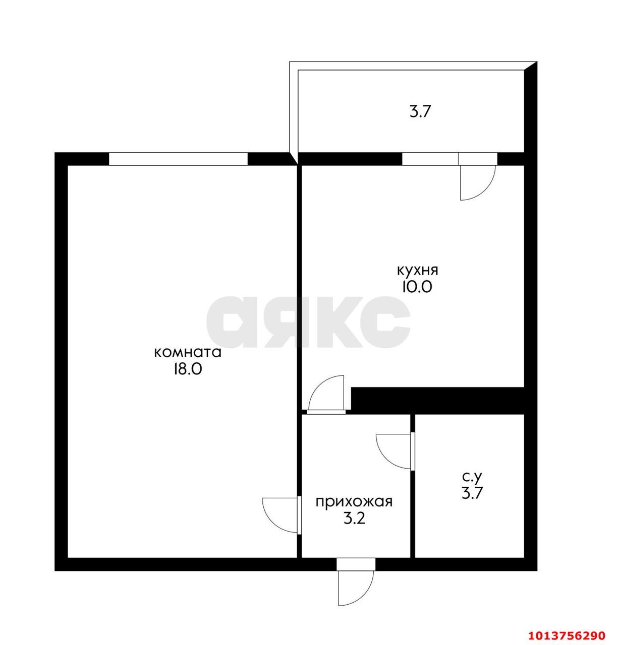 Фото №8: 1-комнатная квартира 38 м² - Краснодар, Пашковский, ул. Кирова, 265