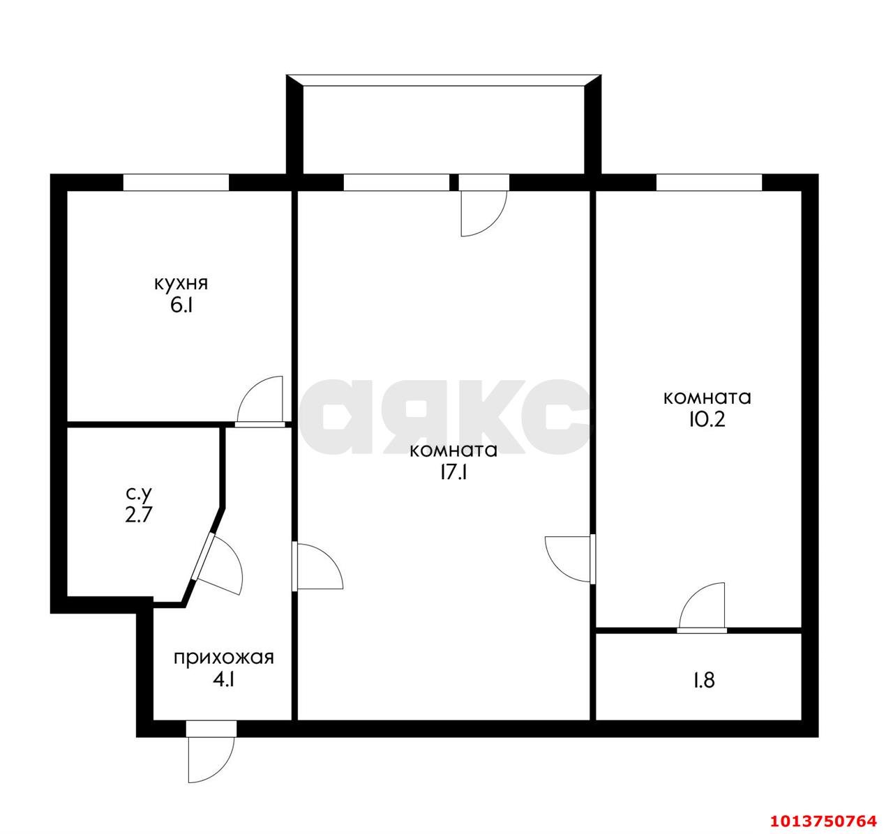 Фото №14: 2-комнатная квартира 45 м² - Краснодар, Центральный, ул. Щорса, 3А