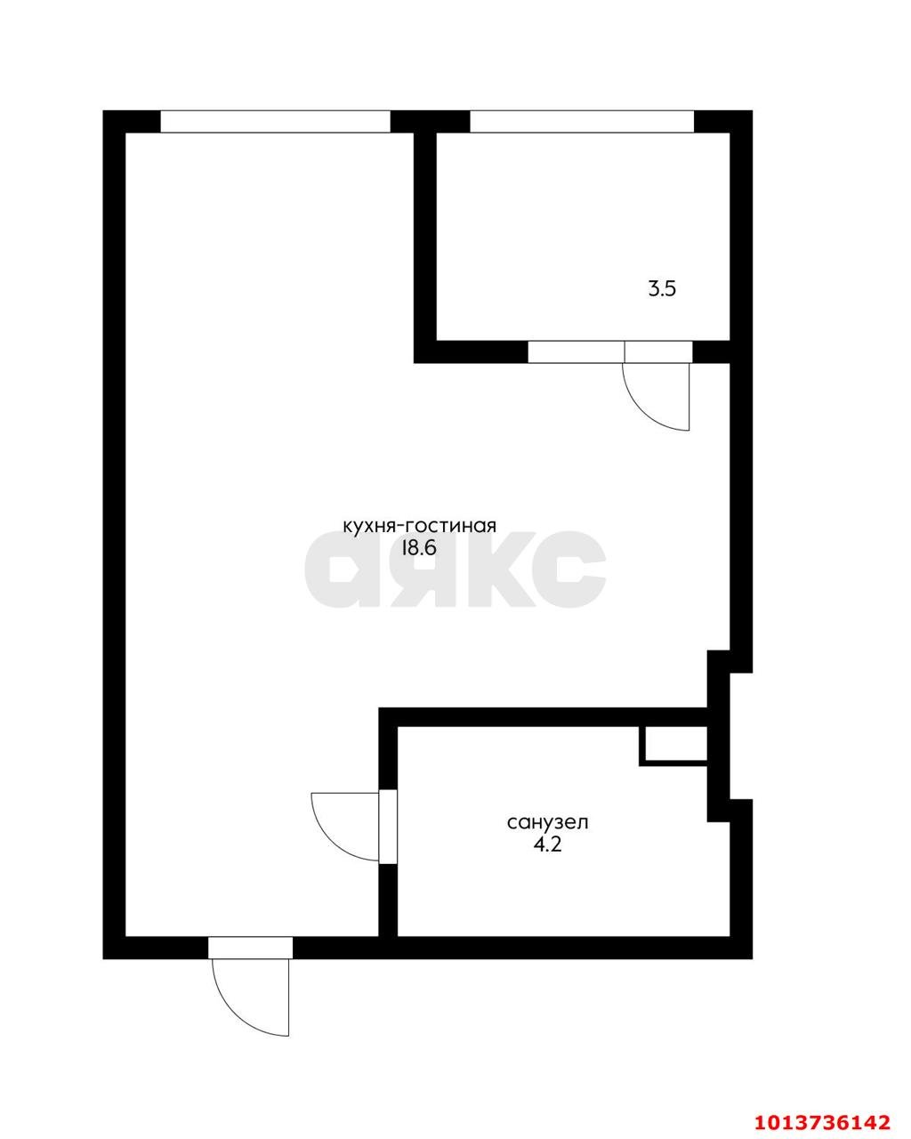 Фото №11: Студия 22 м² - Краснодар, Светлоград, ул. Красных Партизан, 1/4к5