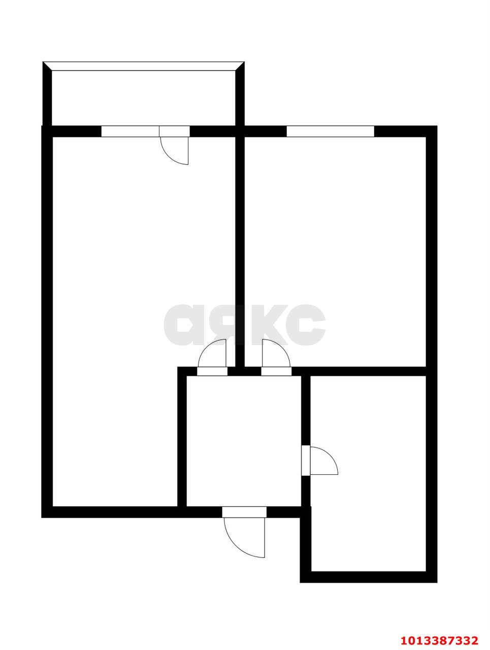 Фото №3: 1-комнатная квартира 35 м² - Краснодар, жилой комплекс Дыхание, ул. Лётчика Позднякова, 2к19