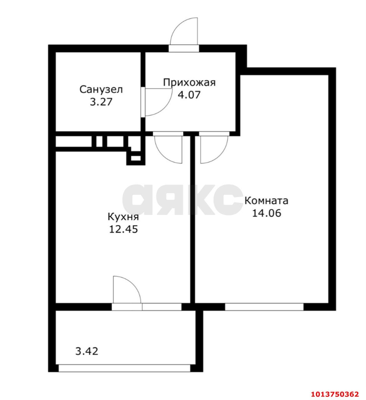 Фото №4: 1-комнатная квартира 36 м² - Краснодар, жилой комплекс Нeo-квартал Красная Площадь, ул. Конгрессная, 25