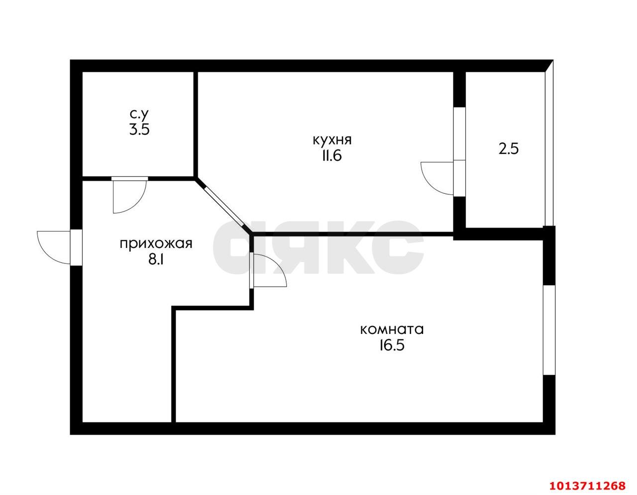 Фото №15: 1-комнатная квартира 42 м² - Краснодар, Музыкальный, ул. имени С.С. Прокофьева, 35