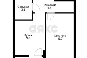 Фото №5: 1-комнатная квартира 35 м² - Краснодар, п. Калинино, ул. 1 Мая, 598