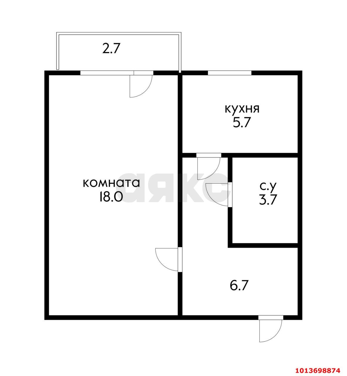 Фото №7: 1-комнатная квартира 33 м² - Энем, пер. Фрунзе, 8