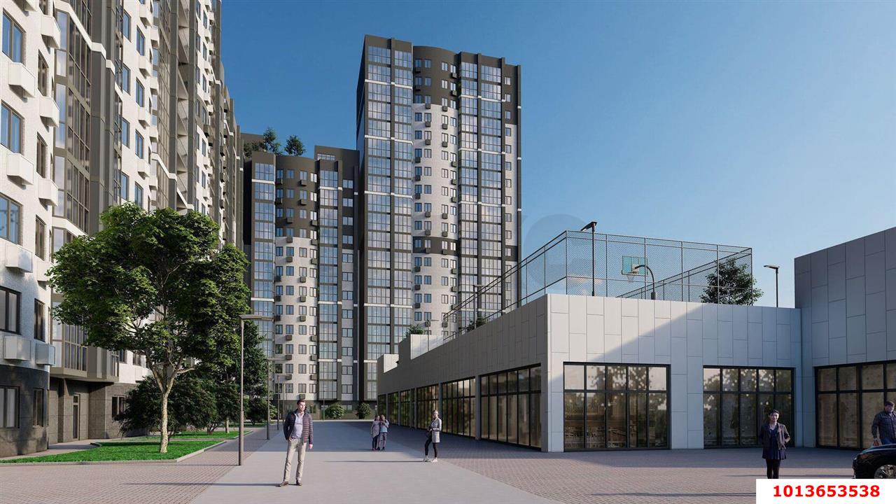 Фото №4: 1-комнатная квартира 37&nbsp;м², 17/21&nbsp;эт. - Краснодар, Карасунский внутригородской округ, Хлопчато-бумажный Комбинат, мкр. жилой комплекс Режиссёр, ул. Уральская, 100/6