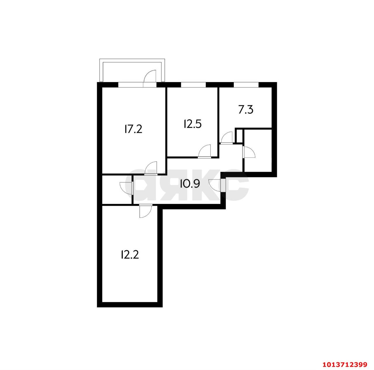 Фото №20: 3-комнатная квартира 80 м² - Краснодар, Комсомольский, ул. Уральская, 164