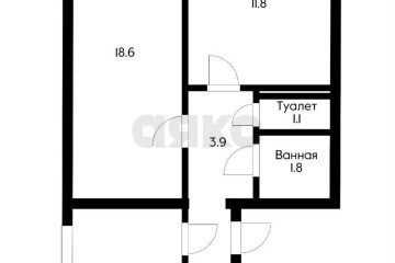 Фото №4: 2-комнатная квартира 47 м² - Краснодар, мкр. Краевая Клиническая Больница, ул. 1 Мая, 262