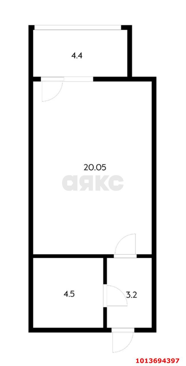 Фото №12: Студия 32 м² - Краснодар, Новознаменский, ул. Войсковая, 4к11