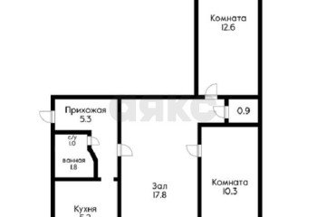 Фото №2: 3-комнатная квартира 57 м² - Краснодар, мкр. Завод Измерительных Приборов, ул. Ростовское шоссе, 6