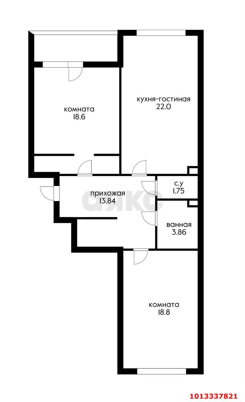 Фото №18: 2-комнатная квартира 80 м² - Краснодар, Фестивальный, ул. Дальняя, 4/2к1