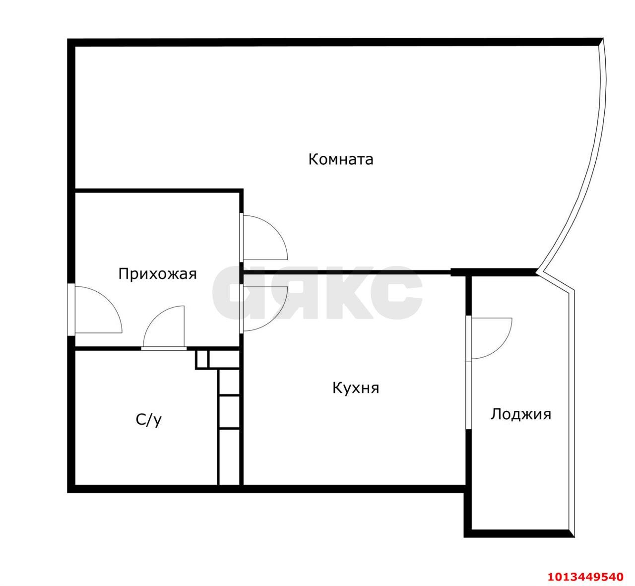 Фото №4: 1-комнатная квартира 39 м² - Краснодар, жилой комплекс Кино, ул. Уральская, 100