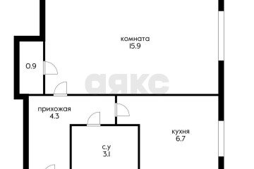 Фото №1: 1-комнатная квартира 31 м² - Краснодар, мкр. Фестивальный, ул. имени Тургенева, 215