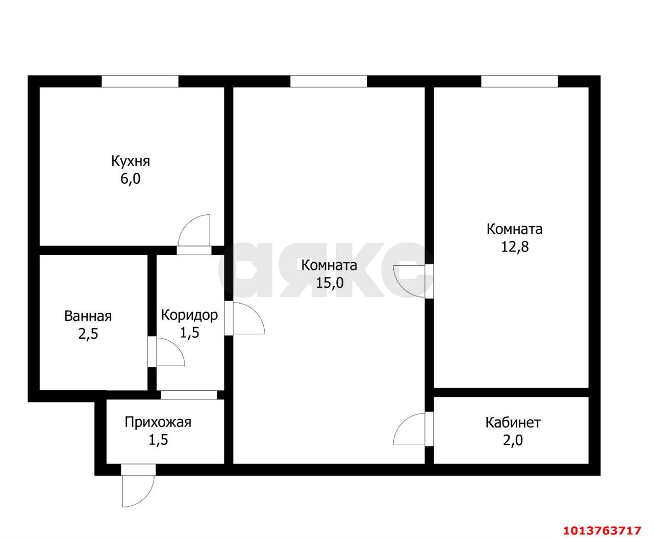 Фото №11: 2-комнатная квартира 41 м² - Краснодар, Фестивальный, ул. Гагарина, 139