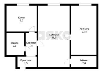 Фото №2: 2-комнатная квартира 41 м² - Краснодар, мкр. Фестивальный, ул. Гагарина, 139