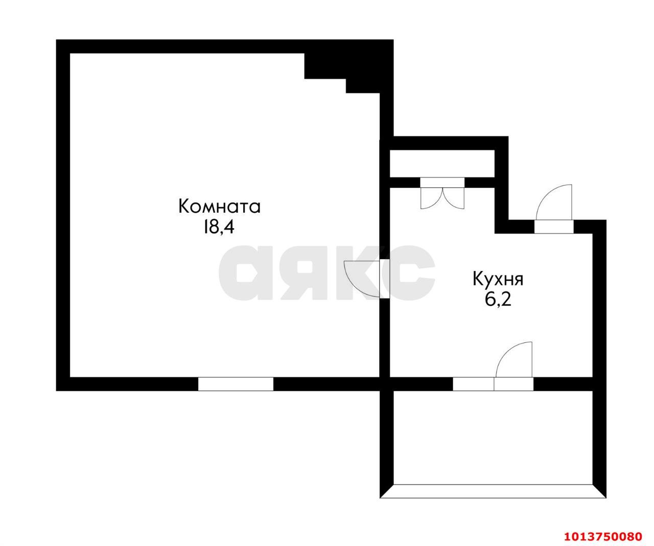 Фото №9: 1-комнатная квартира 29 м² - Краснодар, Центральный, пер. Тракторный, 7