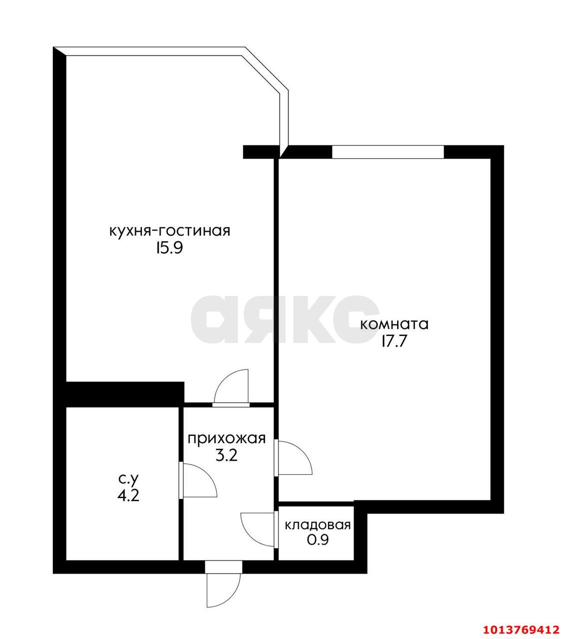 Фото №13: 1-комнатная квартира 43 м² - Краснодар, Панорама, ул. Восточно-Кругликовская, 28