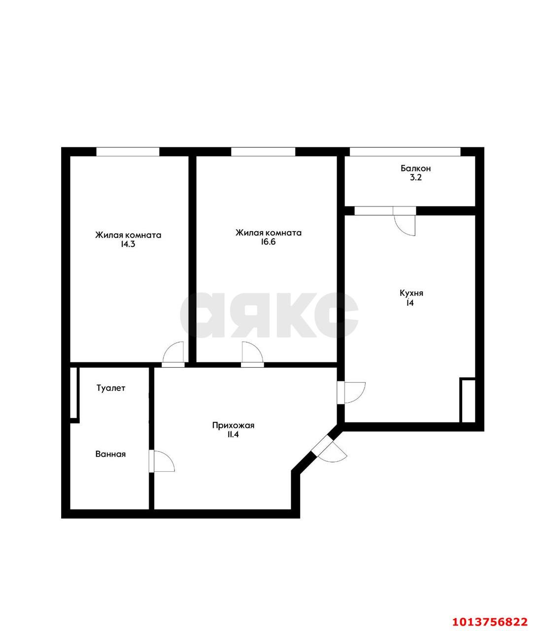 Фото №13: 2-комнатная квартира 65 м² - Краснодар, Панорама, ул. Восточно-Кругликовская, 22/3