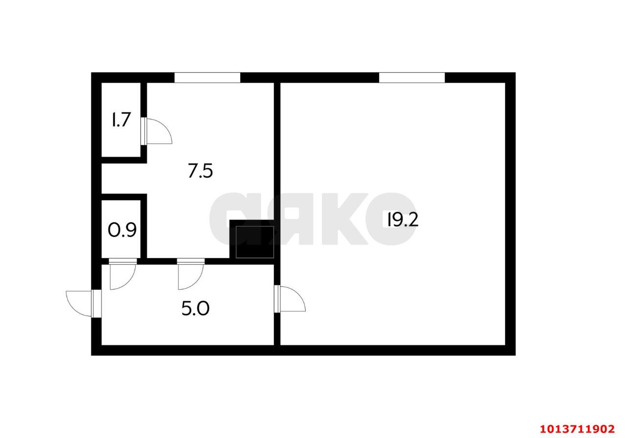 Фото №5: 1-комнатная квартира 35 м² - Краснодар, Центральный, ул. Ломоносова, 106