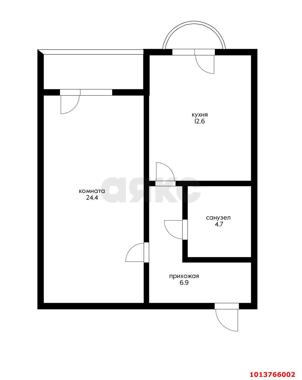 Фото №20: 1-комнатная квартира 51 м² - Краснодар, Музыкальный, ул. имени С.В. Рахманинова, 27