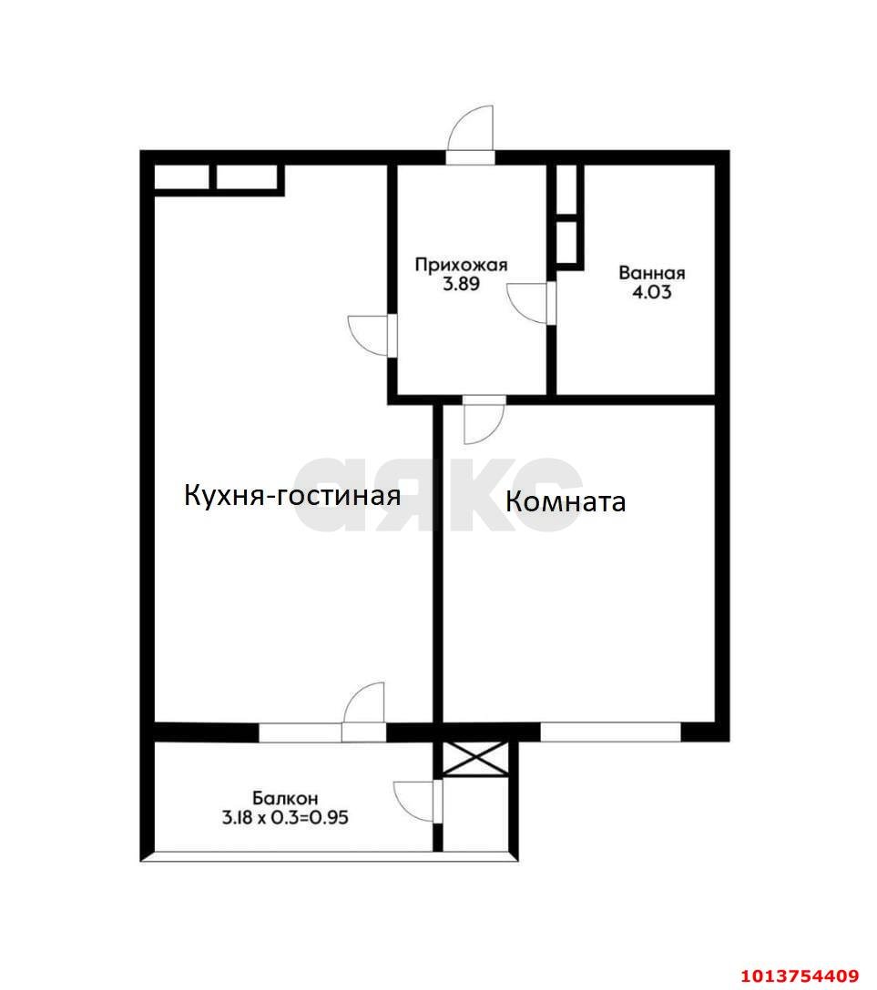 Фото №19: 1-комнатная квартира 39 м² - Краснодар, жилой комплекс Зелёный театр, ул. Константина Гондаря