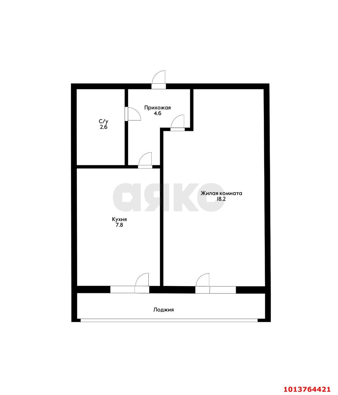 Фото №18: 1-комнатная квартира 34 м² - Краснодар, Черёмушки, ул. Стасова, 121