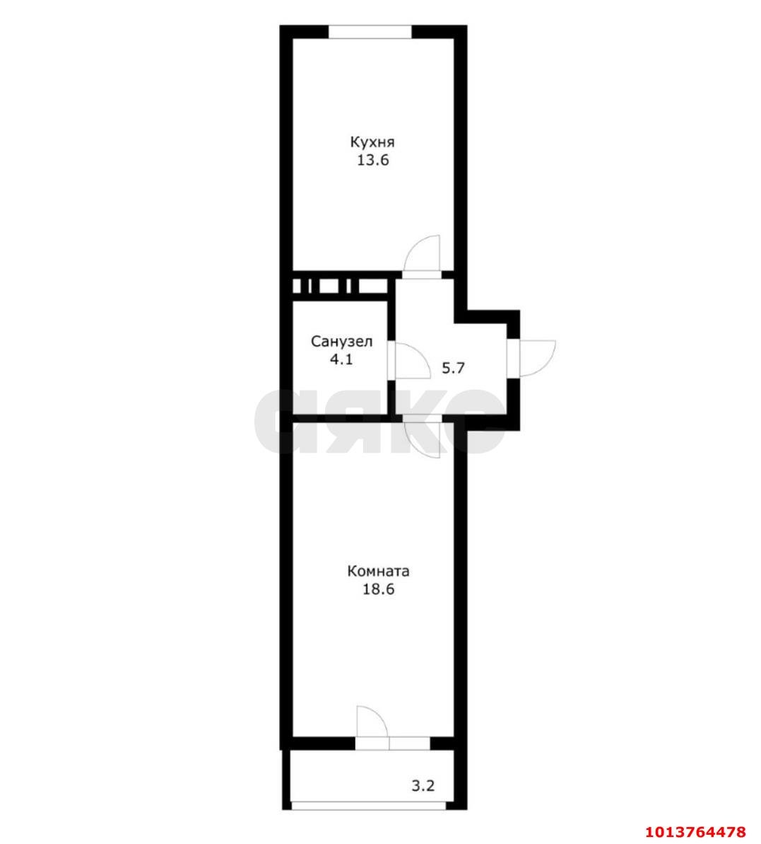 Фото №16: 1-комнатная квартира 42 м² - Краснодар, Молодёжный, ул. Дубравная, 1