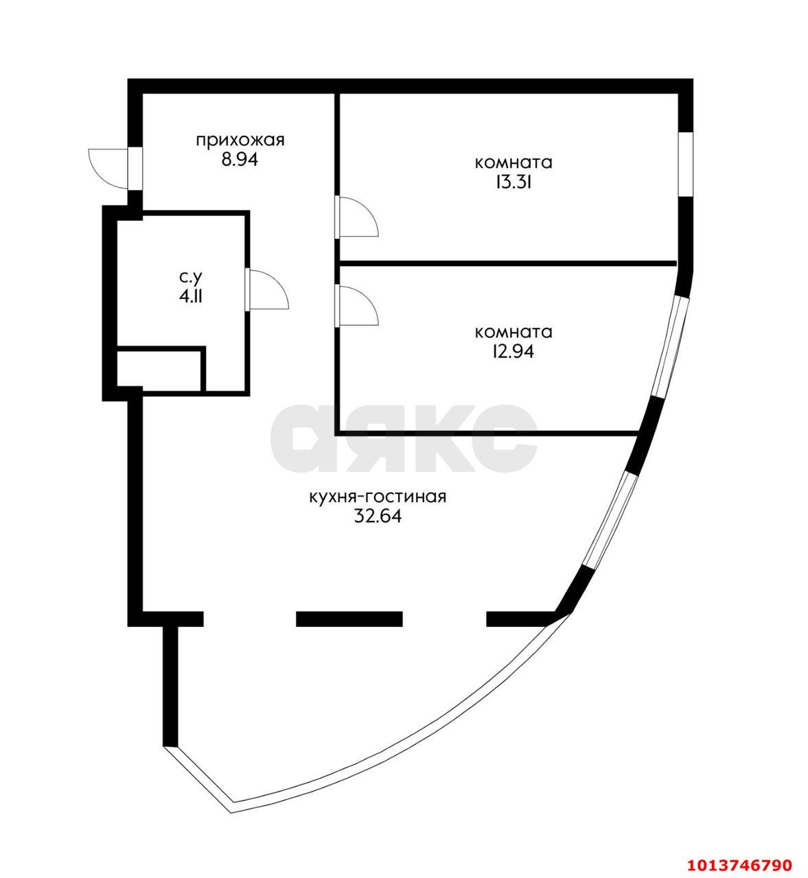 Фото №13: 3-комнатная квартира 75 м² - Краснодар, имени Петра Метальникова, ул. Цезаря Куникова, 24к2