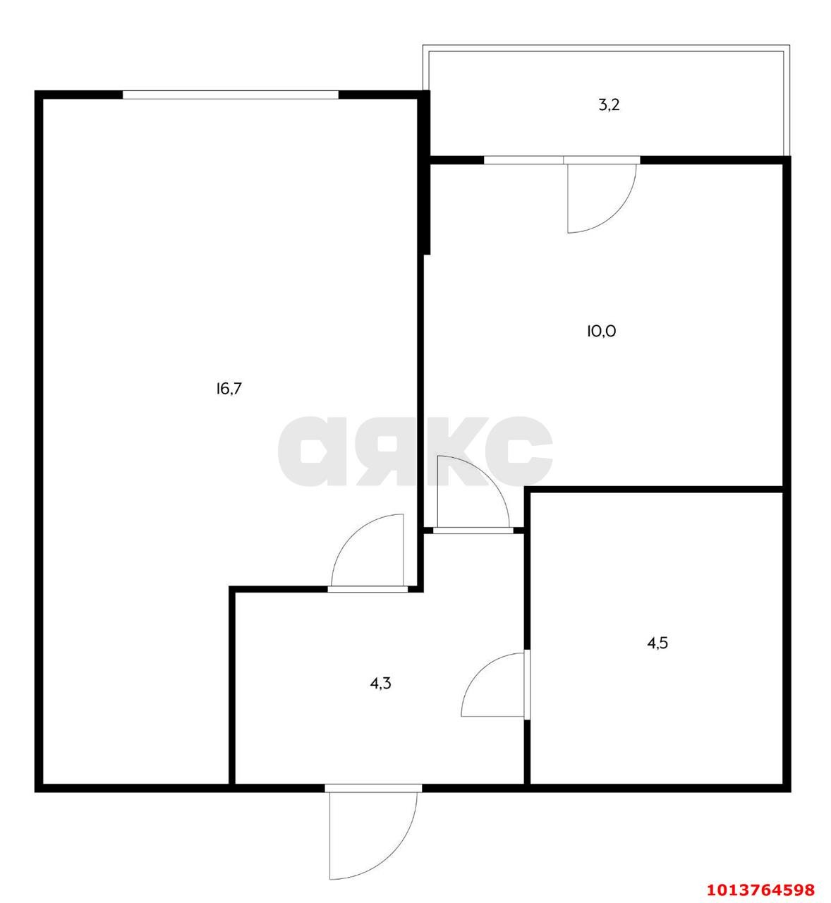 Фото №8: 1-комнатная квартира 38 м² - Краснодар, жилой комплекс Бауинвест, ул. имени 40-летия Победы, 184к3