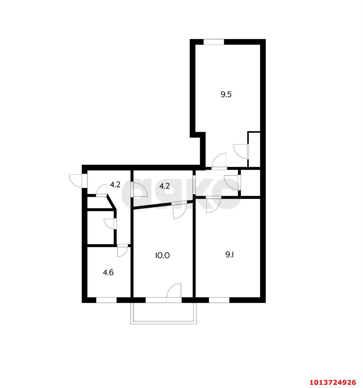 Фото №5: 3-комнатная квартира 47 м² - Краснодар, имени Н.И. Вавилова, ул. Вавилова, 10