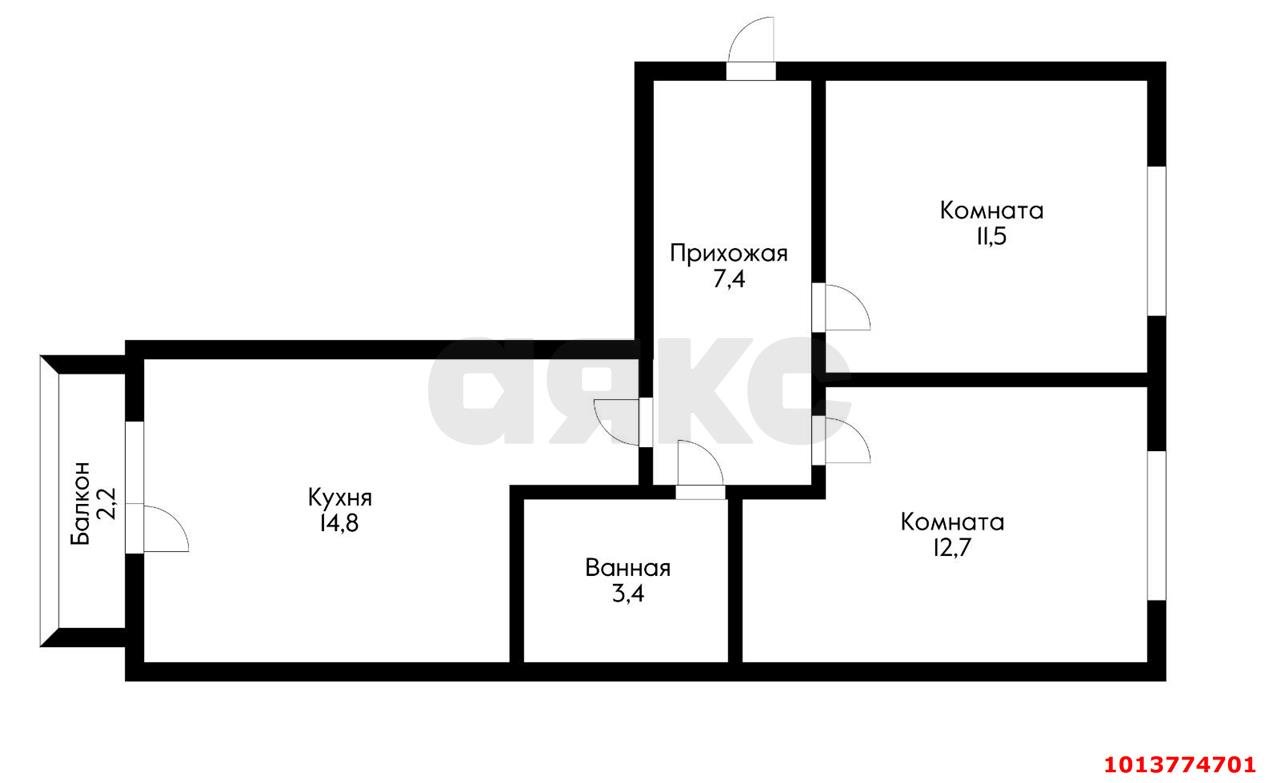 Фото №11: 2-комнатная квартира 53 м² - Краснодар, 40 лет Победы, ул. Краснофлотская, 18